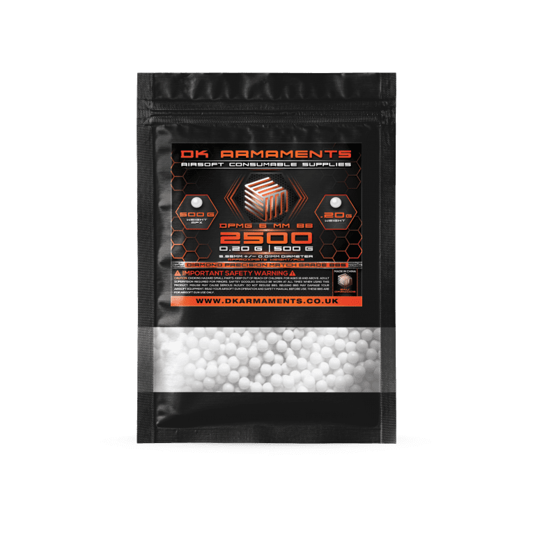 0.20g 2500 6mm DPMG Airsoft BBs 500g Pack