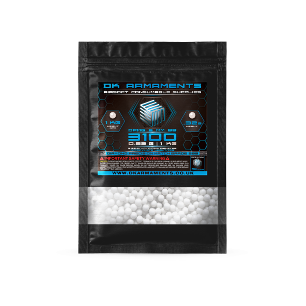 0.32g 6mm DPMG Airsoft BBs 3100 1Kg Pack