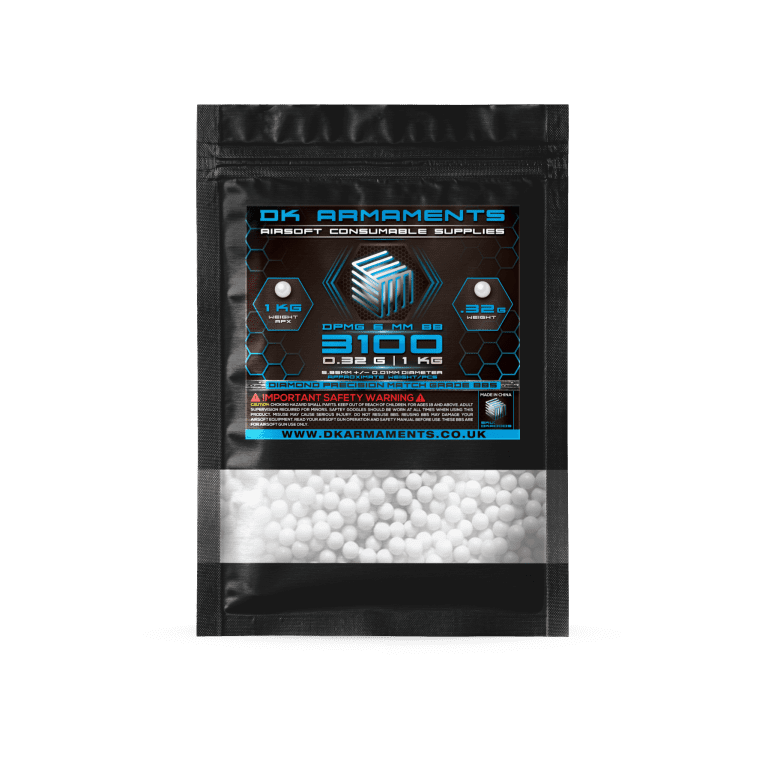 0.32g 6mm DPMG Airsoft BBs 3100 1Kg Pack