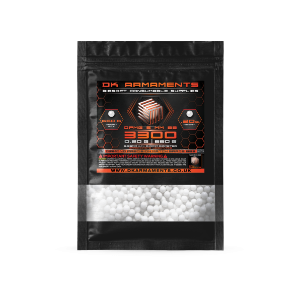0.20g 3300 6mm DPMG Airsoft BBs 660g Pack
