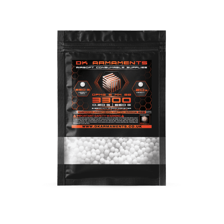 0.20g 3300 6mm DPMG Airsoft BBs 660g Pack