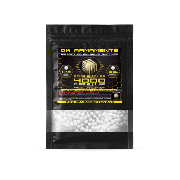 0.25g 4000 6mm DPMG Airsoft BBs 1Kg Pack