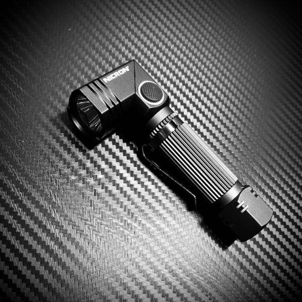 Official NICRON N7 High Power LED Multifunction Flashlight with Strobe and 90 Degree Rotary Head 600LM Water Resistant