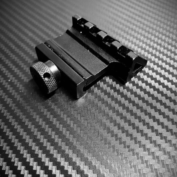 Airsoft Tactical 20mm Offset Rail Mount For RIS RAS Rails Torch Laser Flashlight