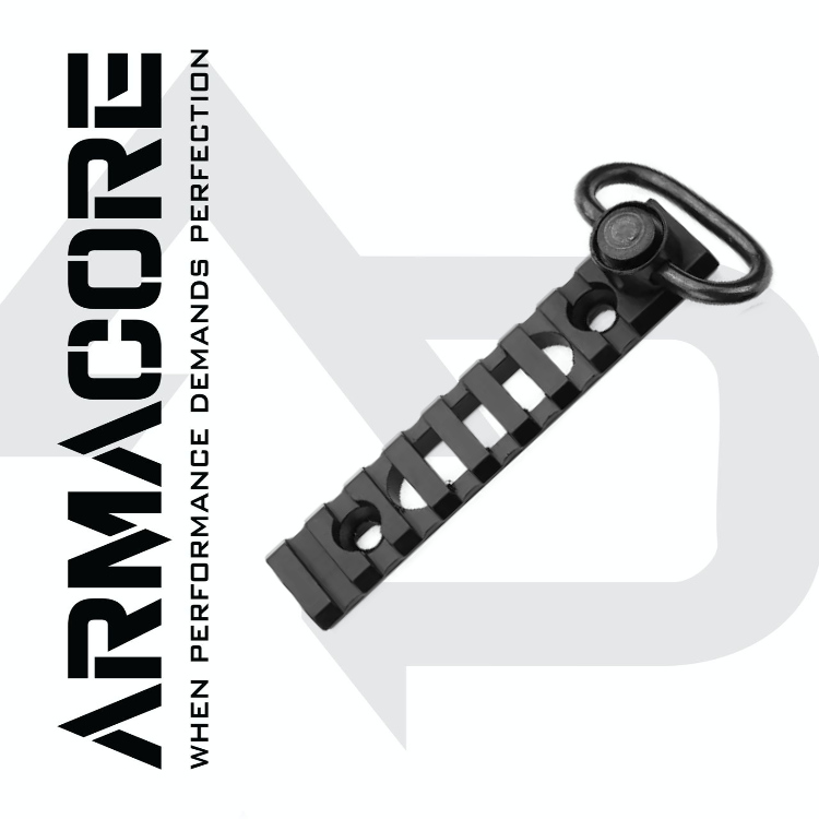 ARMACORE 8 Slot KEYMOD Heavy Duty Aluminium 20mm Rail with integrated sling point and fixings