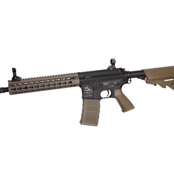ASG ARMALITE M15 ASSAULT RIFLE AEG TAN & BLACK With Full Trademarks Licensed By ArmaLite