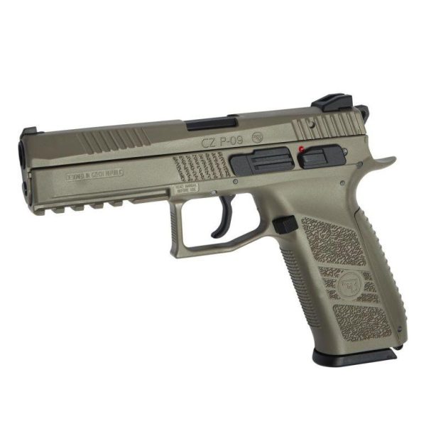 ASG CZ P09 PISTOL FDE GBB SLV