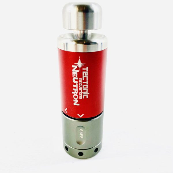 RED NEUTRON Impact Grenade with Glow tubes By Tectonic Innovations