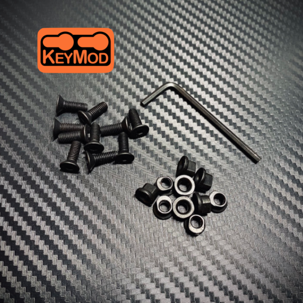 KEYMOD 10 pcs Replacement Metal Nut and bolt Set for KEY-MOD Rail Sections