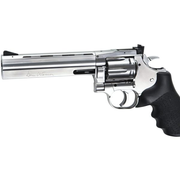 ASG DAN WESSON 715 - 6"REVOLVER, SILVER, LOW POWER