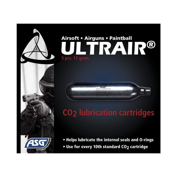 ASG ULTRAIR CO2 LUBRICATION CARTRIDGES, 5 PACK