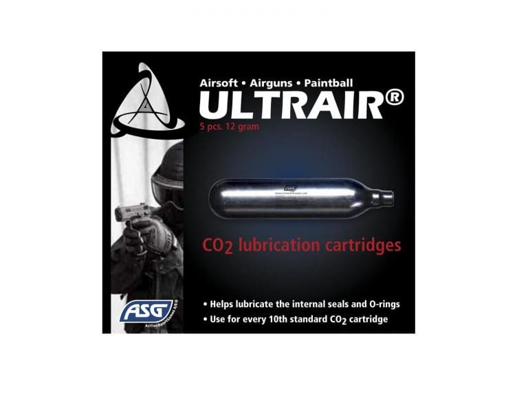 ASG ULTRAIR CO2 LUBRICATION CARTRIDGES, 5 PACK