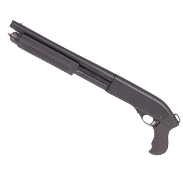 Golden Eagle M870 Breacher Tri-Shot Gas Pump Action Shotgun V2 BLACK