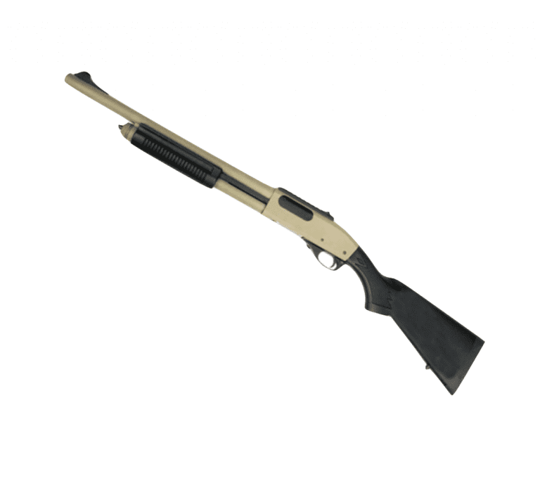 Golden Eagle M870 Tri-Shot Gas Pump Action Shotgun TAN