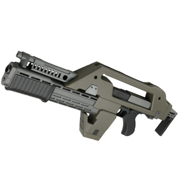 ALIENS M41A PULSE RIFLE AIRSOFT GREEN OD & BLACK By SNOW WOLF