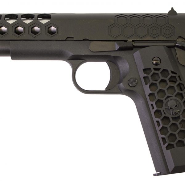 WE 1911 Hex Cut Style GBB Airsoft Pistol Black