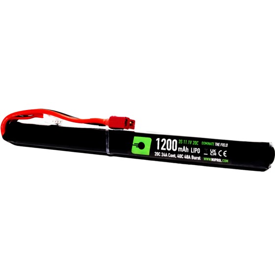 NUPROL 11.1V 1200MAH 20C AK /EVO SLIM STICK BATTERY WITH DEANS CONNECTOR ( T-PLUG) 8126