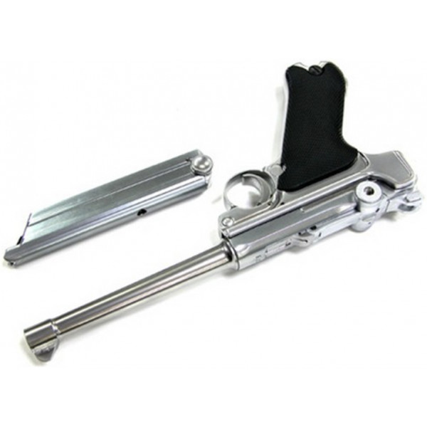 WE P08 6 INCH LUGER PISTOL SILVER