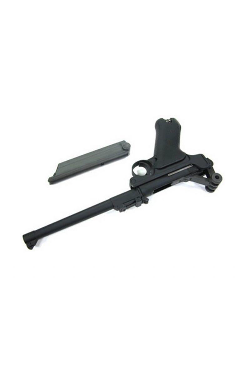 WE P08 8 INCH BLACK LUGER PISTOL
