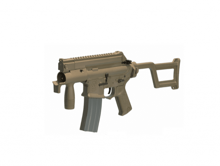 ARES AM-002 CCR STUBBY M4 FOLDING STOCK AIRSOFT RIFLE TAN