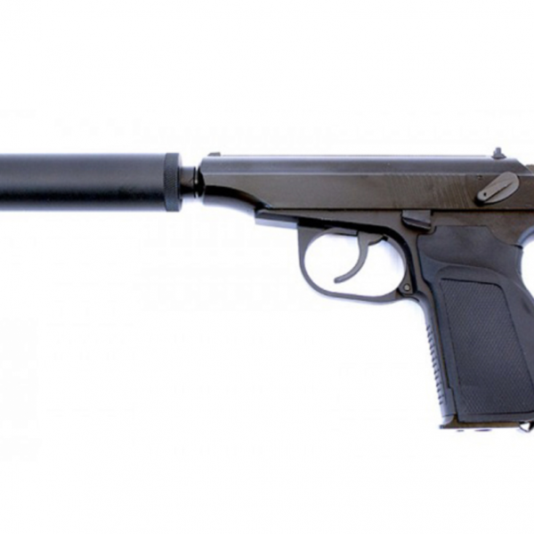 WE MAKROV 654K “ASSASSIN” INC SILENCER GBB PISTOL BLACK