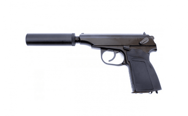 WE MAKROV 654K “ASSASSIN” INC SILENCER GBB PISTOL BLACK