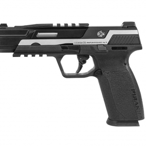 G&G Piranha TR Gas Blowback Airsoft Pistol (IW) BLACK AND SILVER