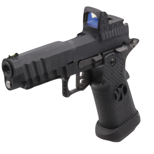 Armorer Works Black Ace Hi-Capa Custom GBBP with Reflex Sight