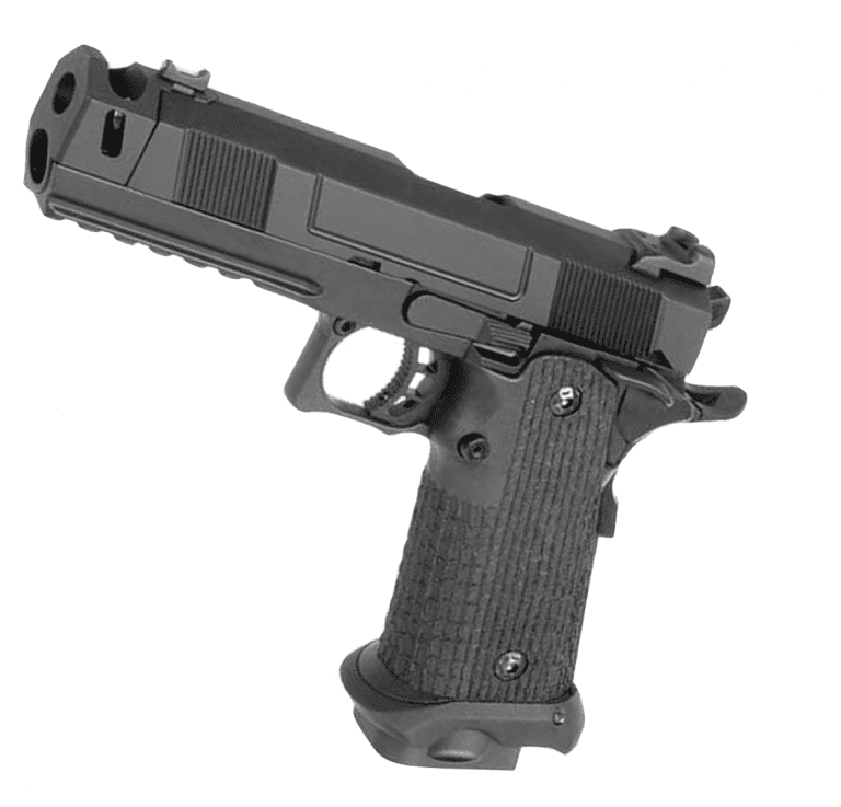 Army Custom 5.1 Hi-Capa with Costa Compensator Full Metal – Black – R501