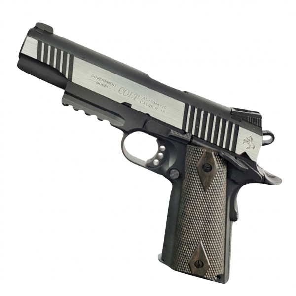 Cybergun Colt 1911 Rail C02 Blowback Pistol Dual Tone Slide 180525