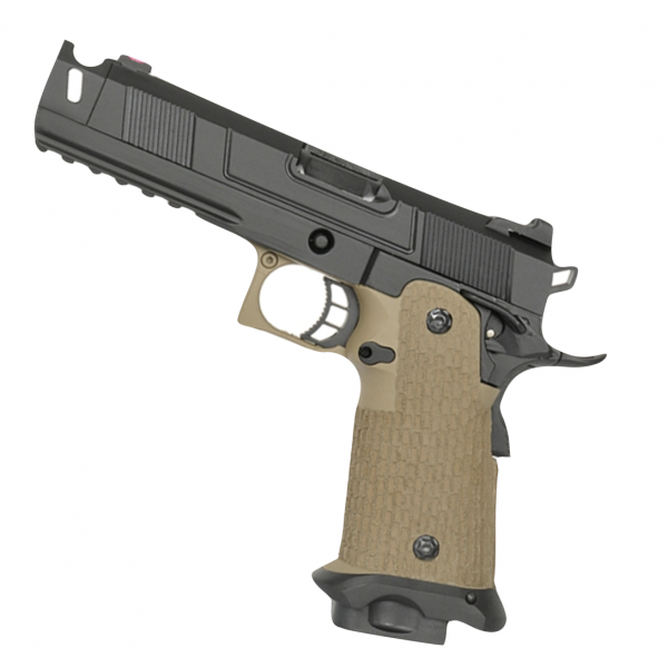 Army Custom 5.1 Hi-Capa with Costa Compensator (Full Metal - Tan - R501)
