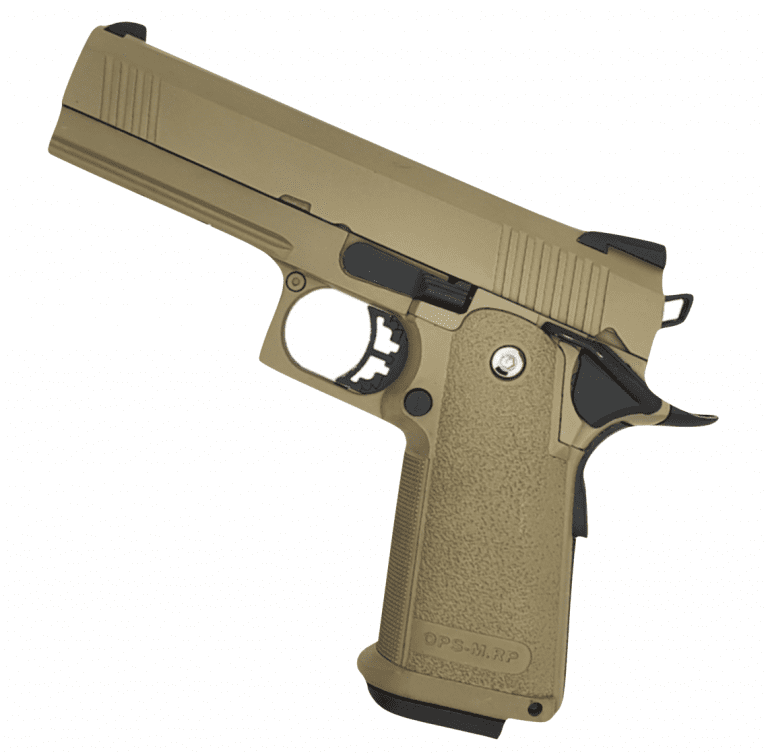 Golden Eagle 4.3 OPS Gas Blowback Pistol Metal – Tan – 3303