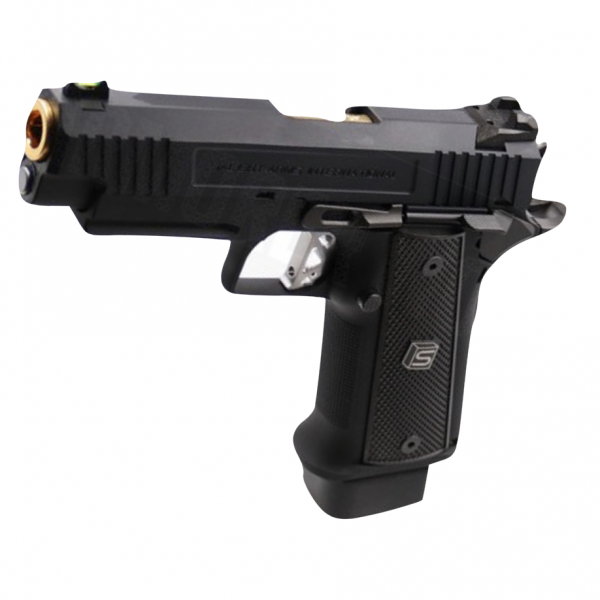 SALIENT ARMS 4.3 Hi-Capa GBB PISTOL BLACK / GOLD & SLIVER