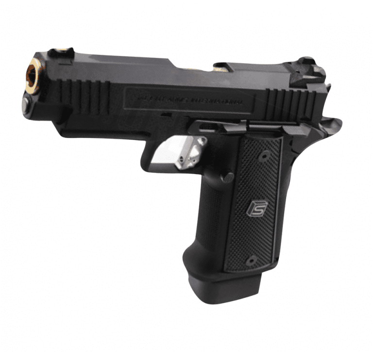 SALIENT ARMS 4.3 Hi-Capa GBB PISTOL BLACK / GOLD & SLIVER