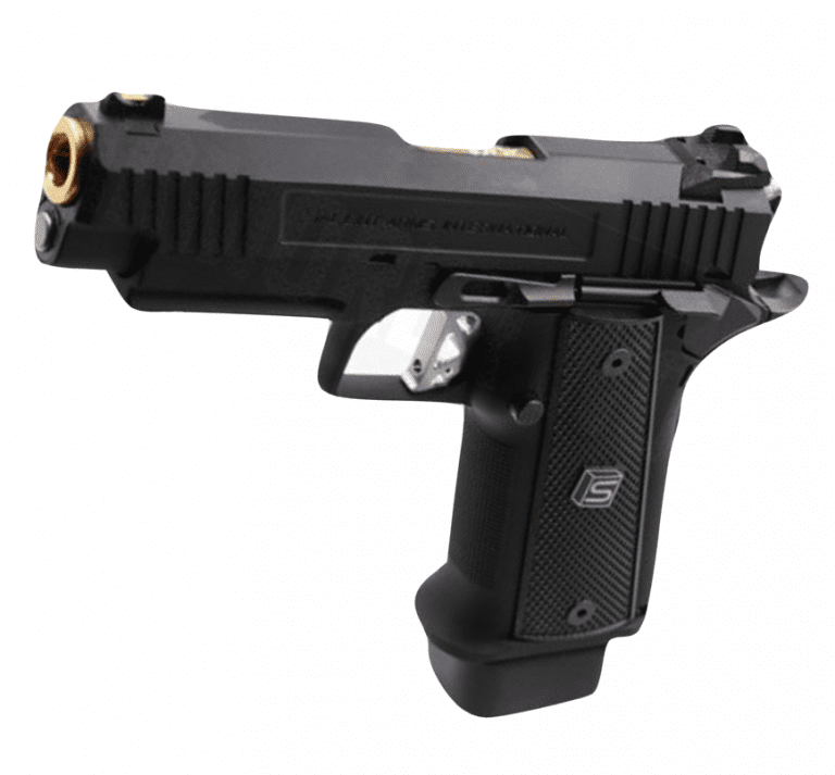 SALIENT ARMS 4.3 Hi-Capa GBB PISTOL BLACK & GOLD
