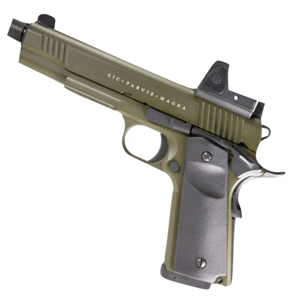 SECUTOR RUDIS MAGNA XIV CUSTOM GBB C02 PISTOL GREEN OD