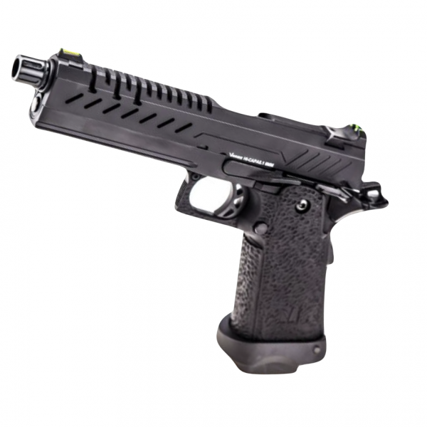 VORSK Hi-Capa 4.3 BLACK GBB PISTOL WITH BLACK VENTED SLIDE