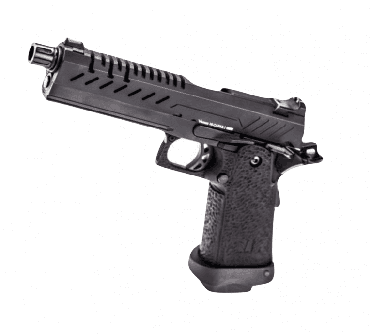 VORSK Hi-Capa 4.3 BLACK GBB PISTOL WITH BLACK VENTED SLIDE