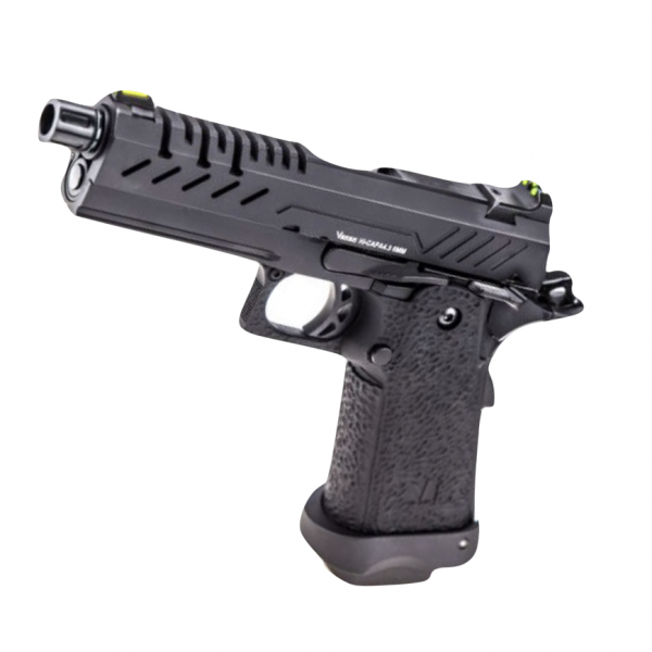 VORSK Hi-Capa 4.3 BLACK GBB PISTOL WITH GREY VENTED SLIDE OTHER COLOURS AVAILABLE
