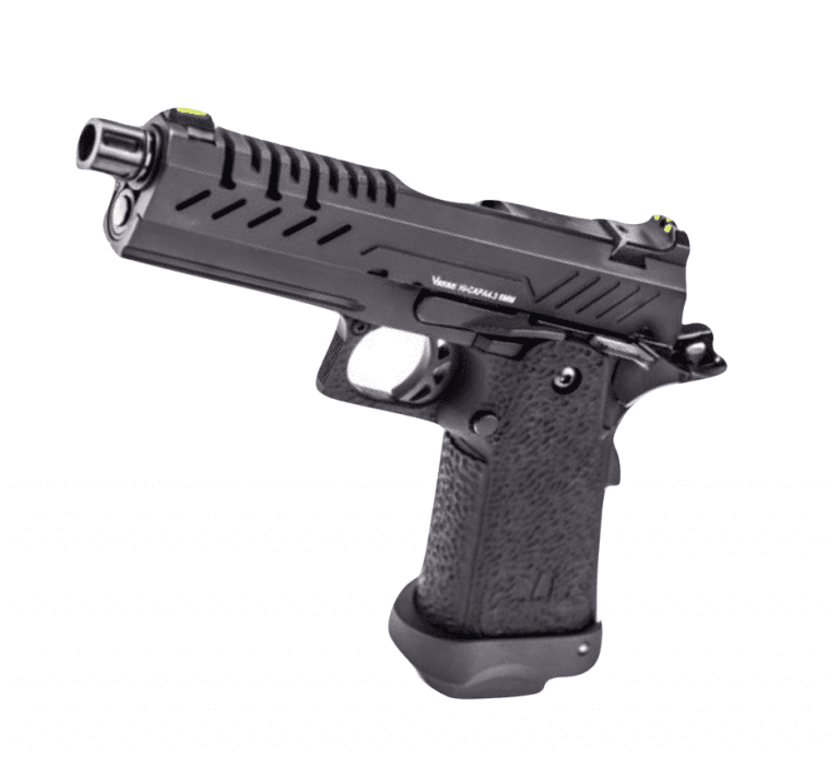 VORSK Hi-Capa 4.3 BLACK GBB PISTOL WITH GREY VENTED SLIDE OTHER COLOURS AVAILABLE