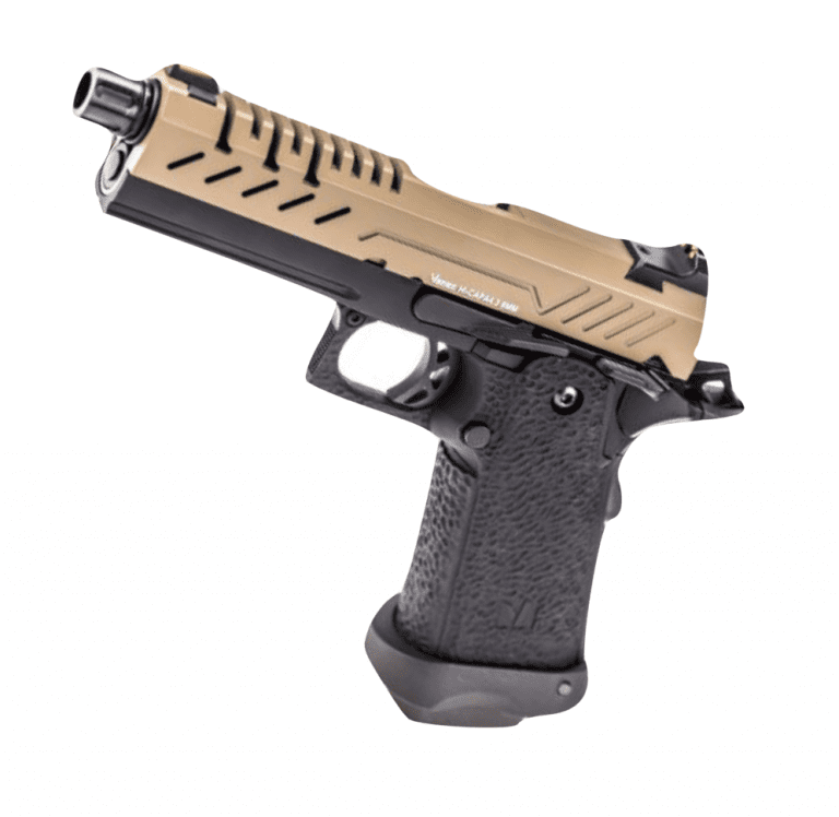 VORSK Hi-Capa 4.3 BLACK GBB PISTOL WITH TAN VENTED SLIDE
