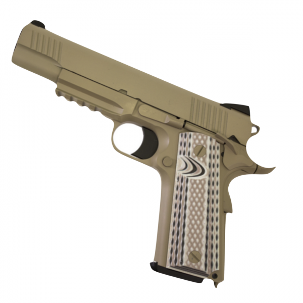 WE 1911 M45A1 GBB Airsoft Pistol Gas Blowback Tan