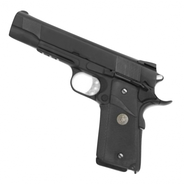 WE 1911 MEU Black Gas Blowback Pistol Full Metal