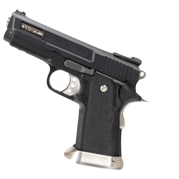 WE HI-CAPA 3.8 Brontosaurus GBB Pistol Black Silde
