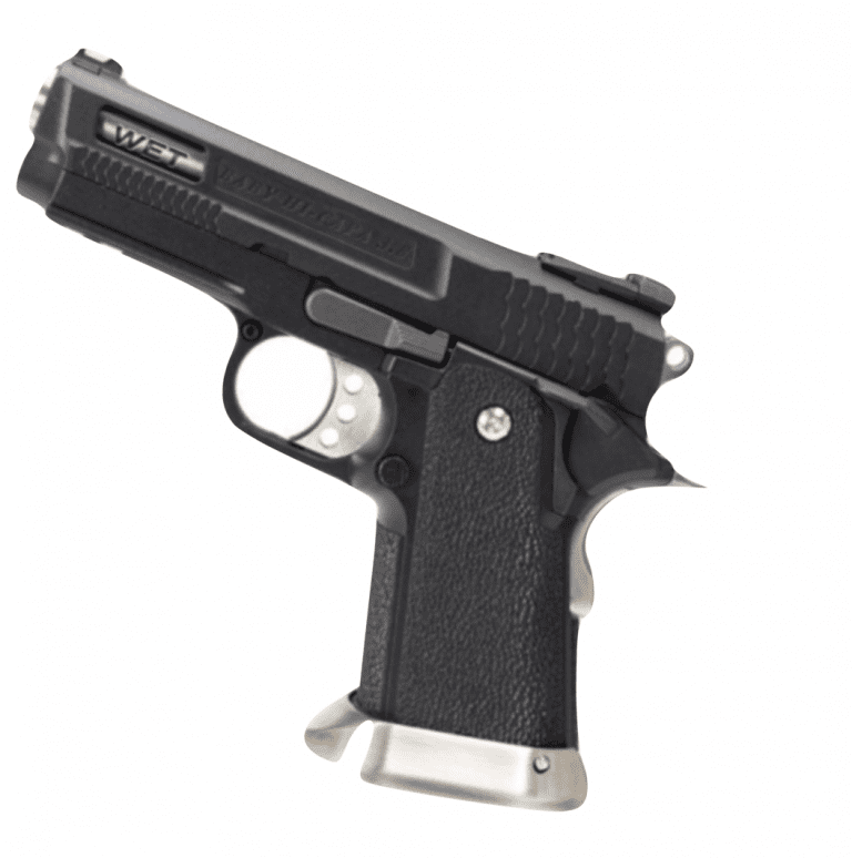 WE HI-CAPA 3.8 Brontosaurus GBB Pistol Black Silde