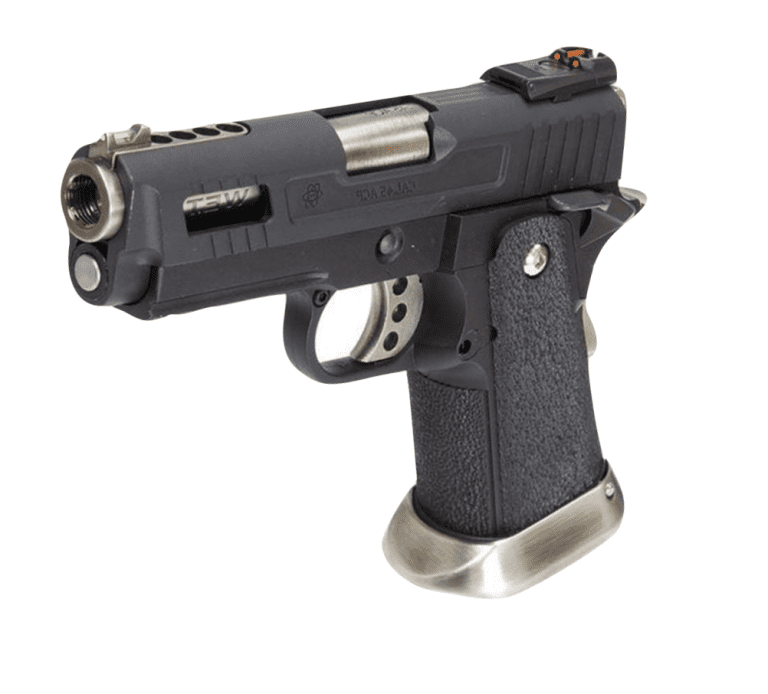 WE HI-CAPA 3.8 Velociraptor GBB Pistol Black Silde