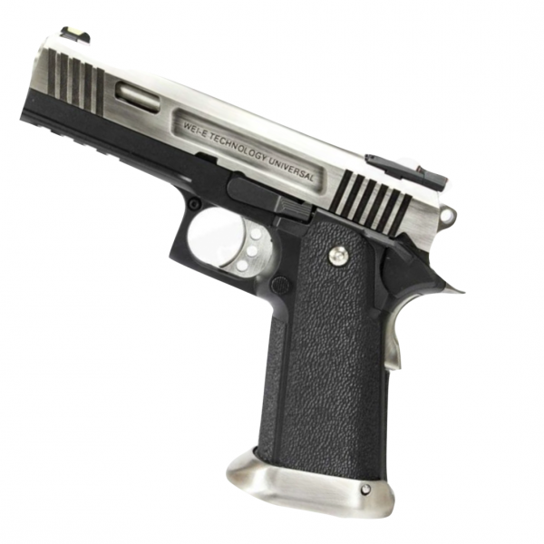 WE HI-CAPA 4.3 Allosaurus GBB Pistol Silver Slide