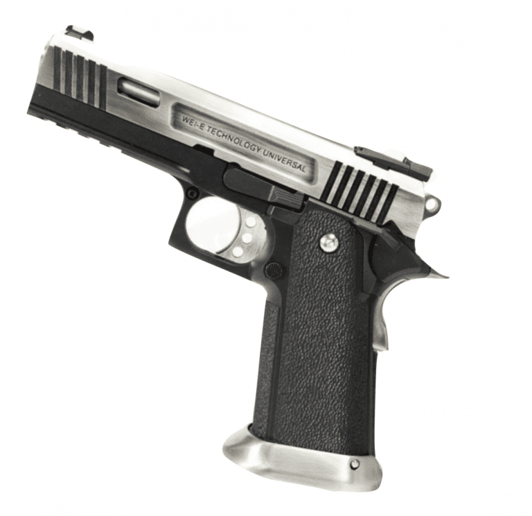 WE HI-CAPA 4.3 Allosaurus GBB Pistol Silver Slide
