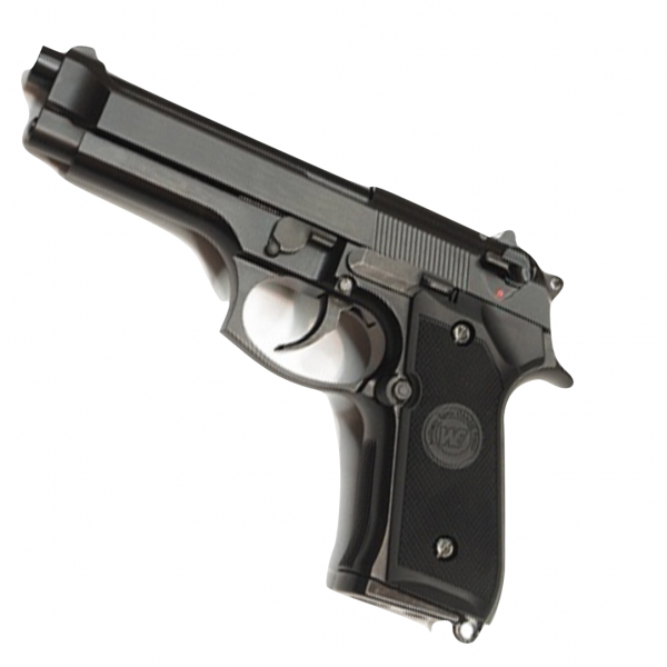 WE M92A1 Gas Blowback Pistol V2 Full Metal – Rubber Grip