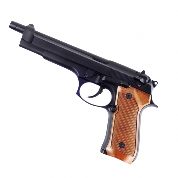 WE M92L Gas Blowback Pistol Full Metal – Black